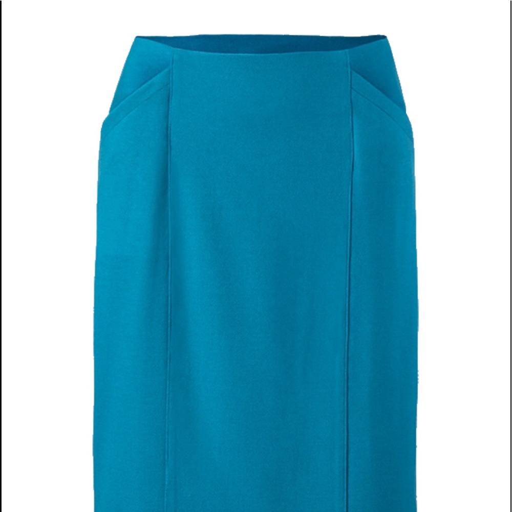 Turquoise CAbi Sigourney Skirt size 12 VGUC
